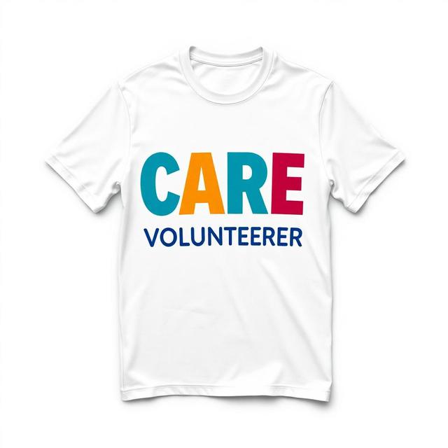 White CARE Volunteer t-shirt